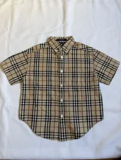 BURBERRY チェック柄 半袖シャツ 100