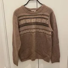 ノルディック柄 ニット