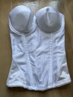 ブライダルインナー ビスチェ ホワイト ワコール E65 パッドなし