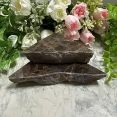 157.スペイン産大理石　マロンエンペラドールダーク　2ケ