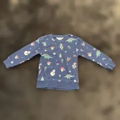 H&M 恐竜とクリスマスモチーフ トレーナー 110/116