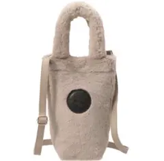 スタバ ボトルショルダーバッグファーベージュ ホリデー2025 新品