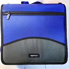 Amazonベーシック 3リングバインダー ジッパー付き 10cm D字型ブルーのサムネイル