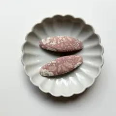 ハンドメイド　パッチンピン　no.68 ピンク　2点セット　1点170円