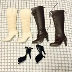 ボークス製 1/3ヒール脚用 ブーツ サンダル 3足セット【ジャンク品】