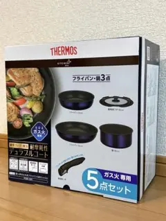 サーモス 取っ手のとれるフライパン 5点セット EAKSE-5A DPBLのサムネイル