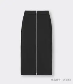 GU ジーユー　フロントジップナローロングスカートQ Lサイズ