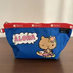 ハローキティ　ハワイ　アロハ　レスポートサック　コラボ　ポーチ　レア　正規品