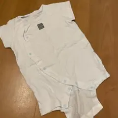 水色水玉ロンパース