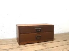 1425 アンティーク　スリムな収納棚　小引き出し　展示台　ケース　レトロ　骨董