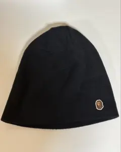 A BATHIMG APE ビーニー　ニット帽　ブラック