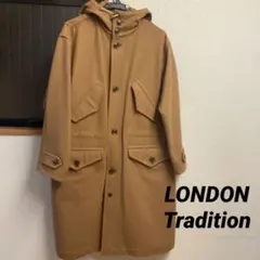 LONDON TRADITION オーバーコートフード付きロングコート