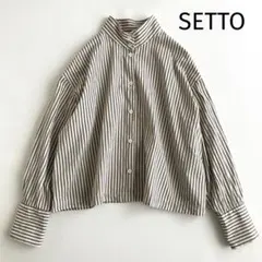 【美品】SETTO OKKAKE SHIRT オッカケシャツ ストライプのサムネイル