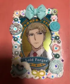 ハンドメイド 硬質ケース ホイップデコ トレカケース B8サイズ  水色 青