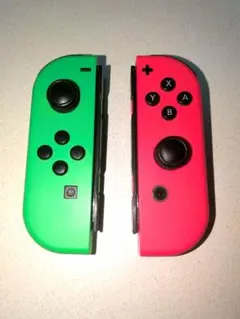 【ジャンク】Nintendo Switch ジョイコン グリーン×ピンク