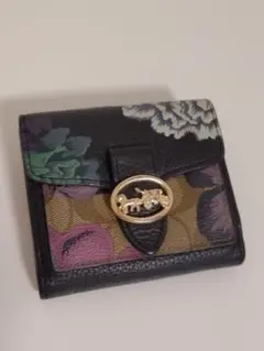 COACH　花柄　 折り財布