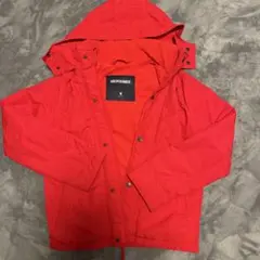 Abercrombie レッド ナイロンジャケット マウンテンパーカーM
