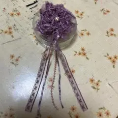 美品☆パープル系コサージュ