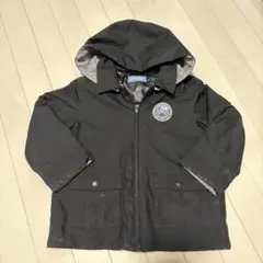 ファミリア/フード付き黒ジャケット/ブラック/110