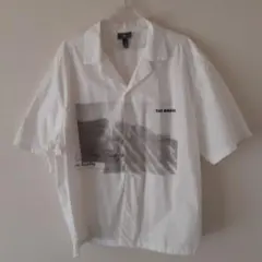 H&M 半袖シャツ オープンカラー ホワイト グラフィックのサムネイル