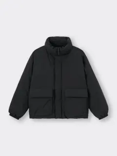 新品　S　メンズ　GU　ヒートパデッドスタンドブルゾン