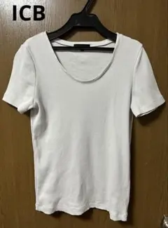【美品】ICB シンプル リブ 半袖 Tシャツのサムネイル