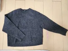 ユニクロ　クルーネックセーター　L ダークグレー