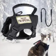 【新品】猫犬兼用 お散歩ハーネス 可愛い サイズ調整可能