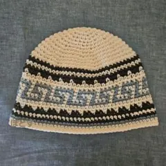 a121　秋冬　クラッシャーハット クロシェハット　ニット帽