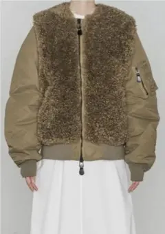 HYKE FAUX SHEARLING TYPE MA-1