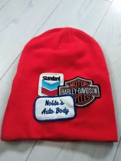 Harley Davidson ニット帽 赤