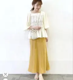 LOWRYS FARM ローリーズファーム シャーリングバルーンブラウス