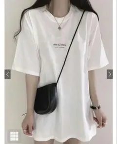 ビッグシルエットロゴTシャツ[ze462]