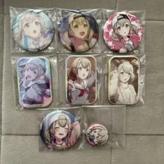 プロセカ 小豆沢こはね　グリッター缶バッジ スクエア缶バッジ