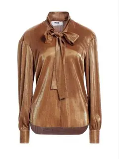 短期間出品・処分価格！未使用品・MSGM ラメ素材ブラウス IT40のサムネイル