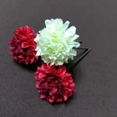 髪飾り　ヘッドドレス　造花　結婚式　成人式　七五三