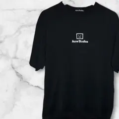 【Acne Studios】フェイスロゴTシャツ ブラック 半袖 オーバーサイズのサムネイル