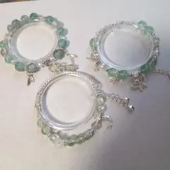 ガラスビーズブレスレット 3個セット