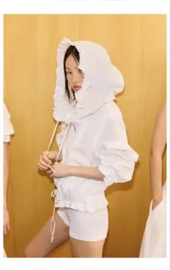 完売品⭐︎ZARA フリルトリム ジップアップジャケット XS ホワイト