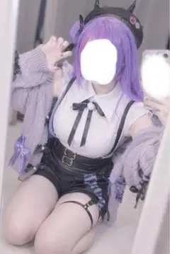 新品♡ホロライブ 常闇トワ ウィッグ コスプレ vtuber ショートボブ