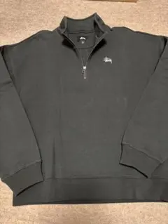 stussy ハーフジップスウェット 裏起毛