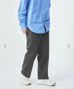 ストレートイージーパンツ　ダークグレー　Lサイズ