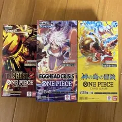 ワンピースカードゲーム the best 3box テープ付未開封 未開封テープ付】ワンピース カード 3BOX - メルカリ