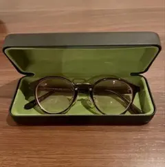 JINS 度入り　色付き　メガネ　ケース付き