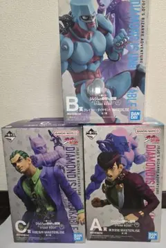 ジョジョ一番くじ　A賞 東方仗助　B賞　クレイジー・ダイヤモンド　C賞　川尻浩作