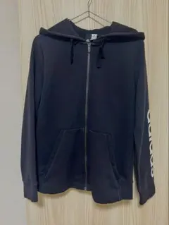 adidas フルジップパーカー ブラックのサムネイル