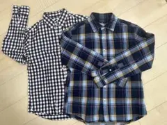 SHIPS チェック　長袖シャツ M ネルシャツ　2枚セット　まとめ売り