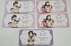 鬼滅の刃 ティータイム 招待状風チケットカード 禰豆子 カナヲ しのぶ 招待状