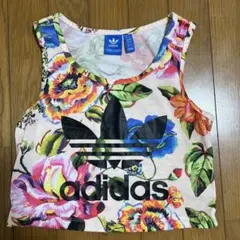 レア★アディダスオリジナルス　タンクトップ　Ｓ　クロップド　花柄のサムネイル