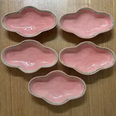 有田焼　錦右衛門窯　三つ足楕円皿　楕円皿　花形皿